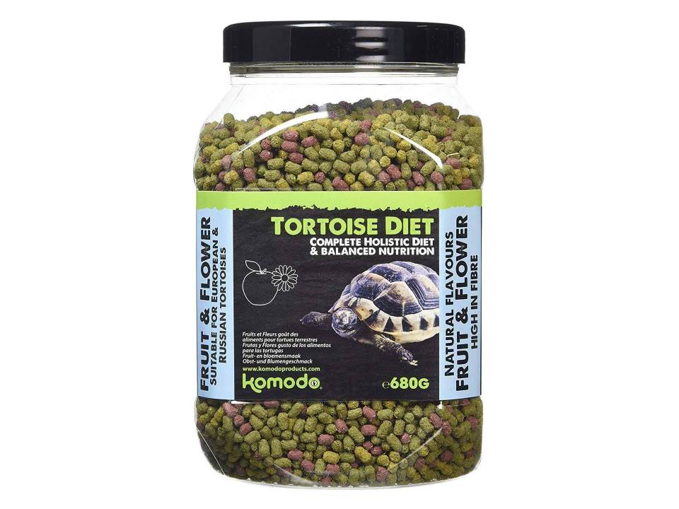 Alimentation pour tortue terrestre saveur fruits et fleurs Komodo Tortoise Diet