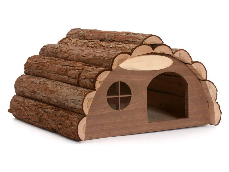 Cabane extérieure en bois pour tortue terrestre