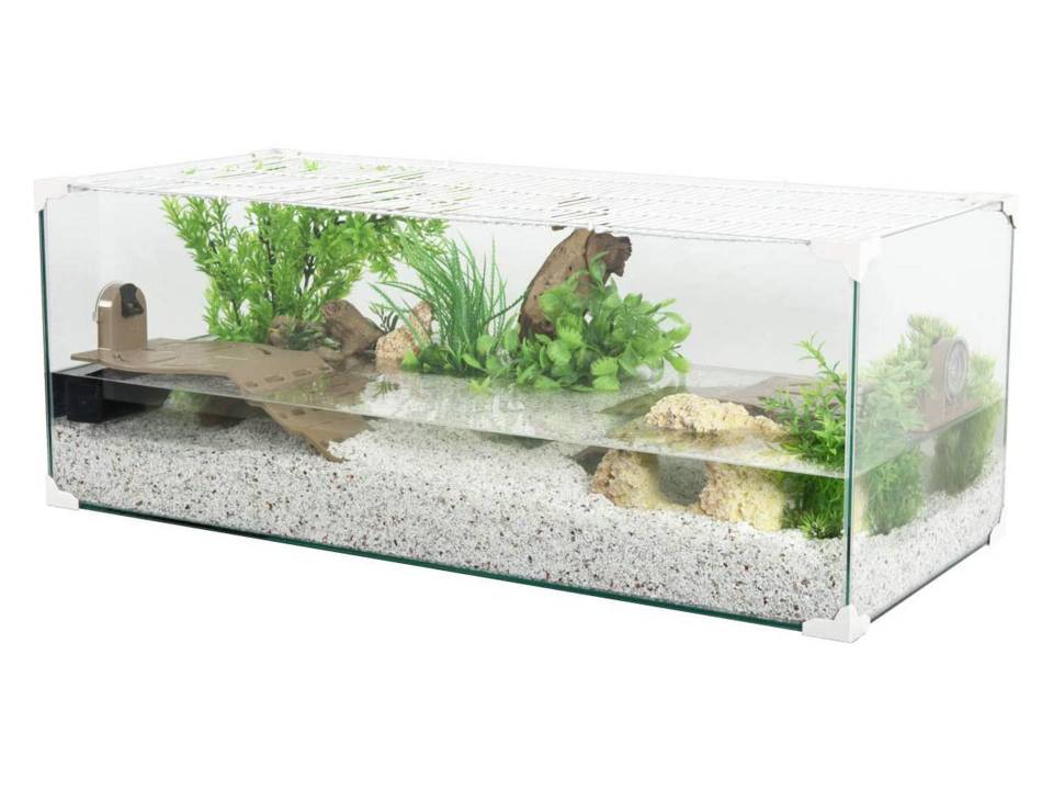 Aquarium pour tortue semi-aquatique 100 cm Zolux Karapas