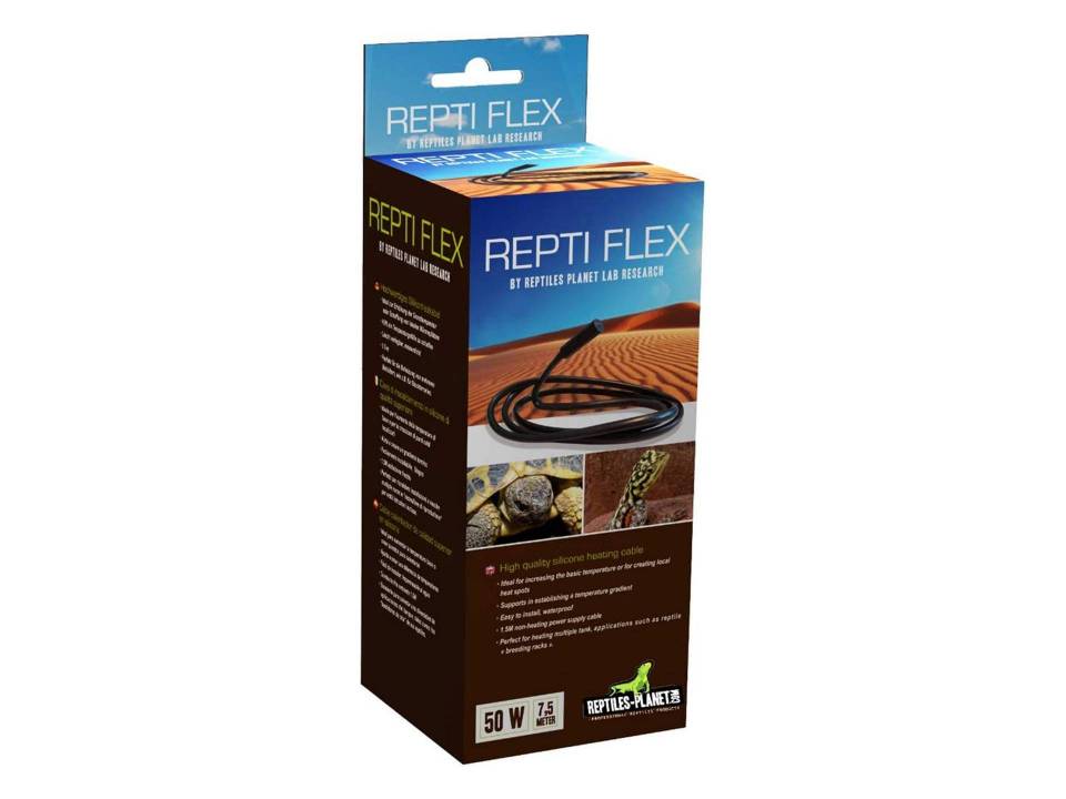 Câble chauffant terrarium 7.5 mètres 50 watts Reptiles Planet Repti Flex