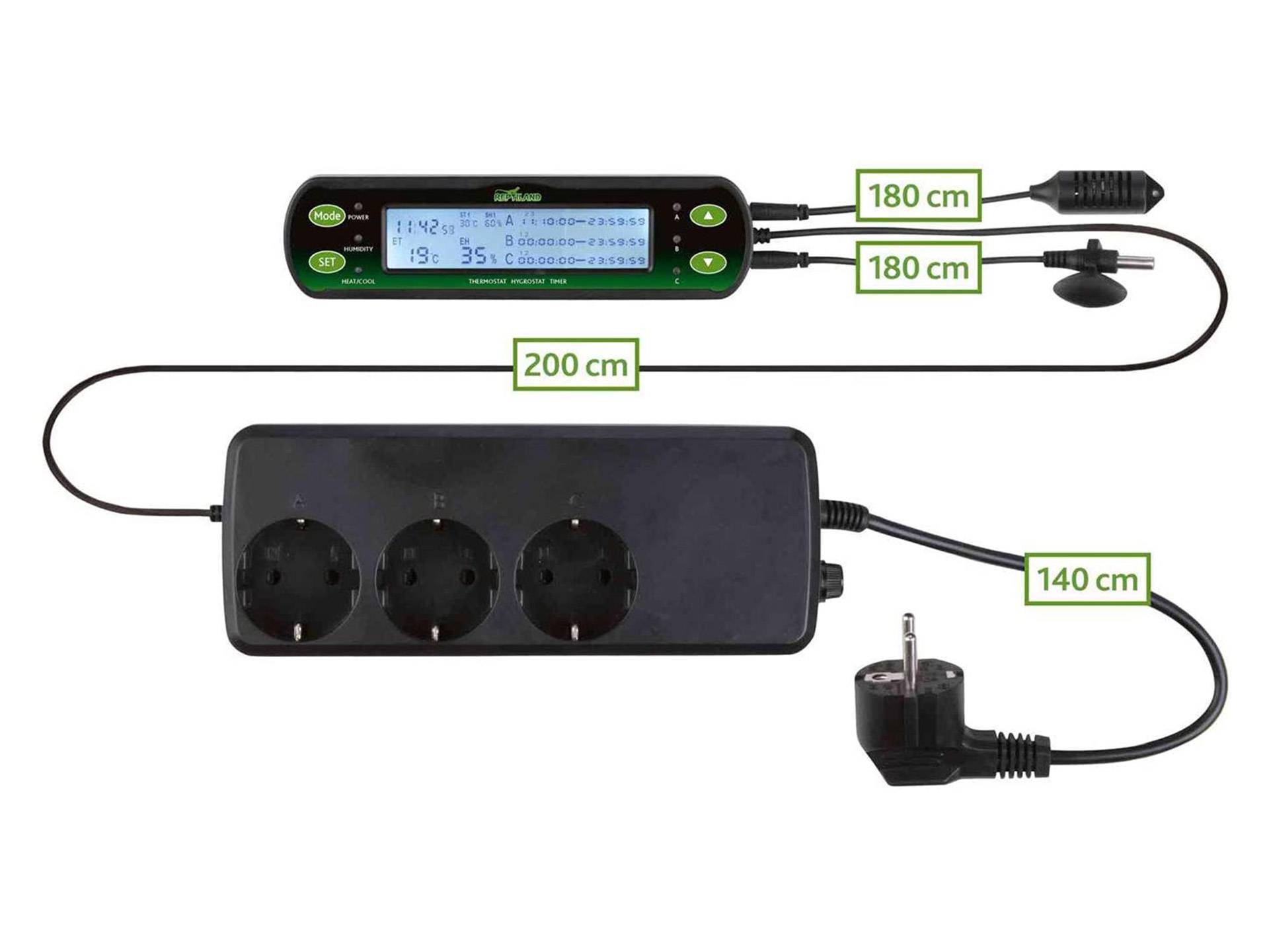 Thermostat hygrostat électronique pour terrarium 1200 watts Trixie neuvième