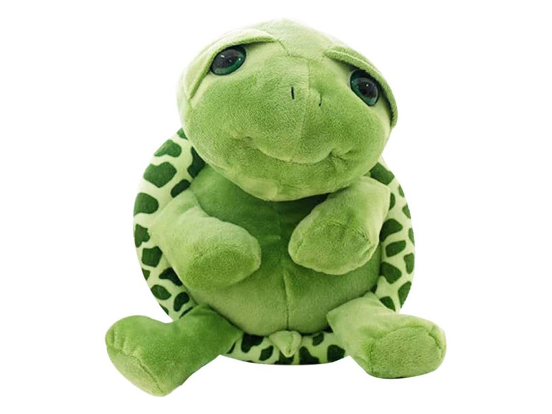 Peluche tortue verte avec gros yeux Toyvian première