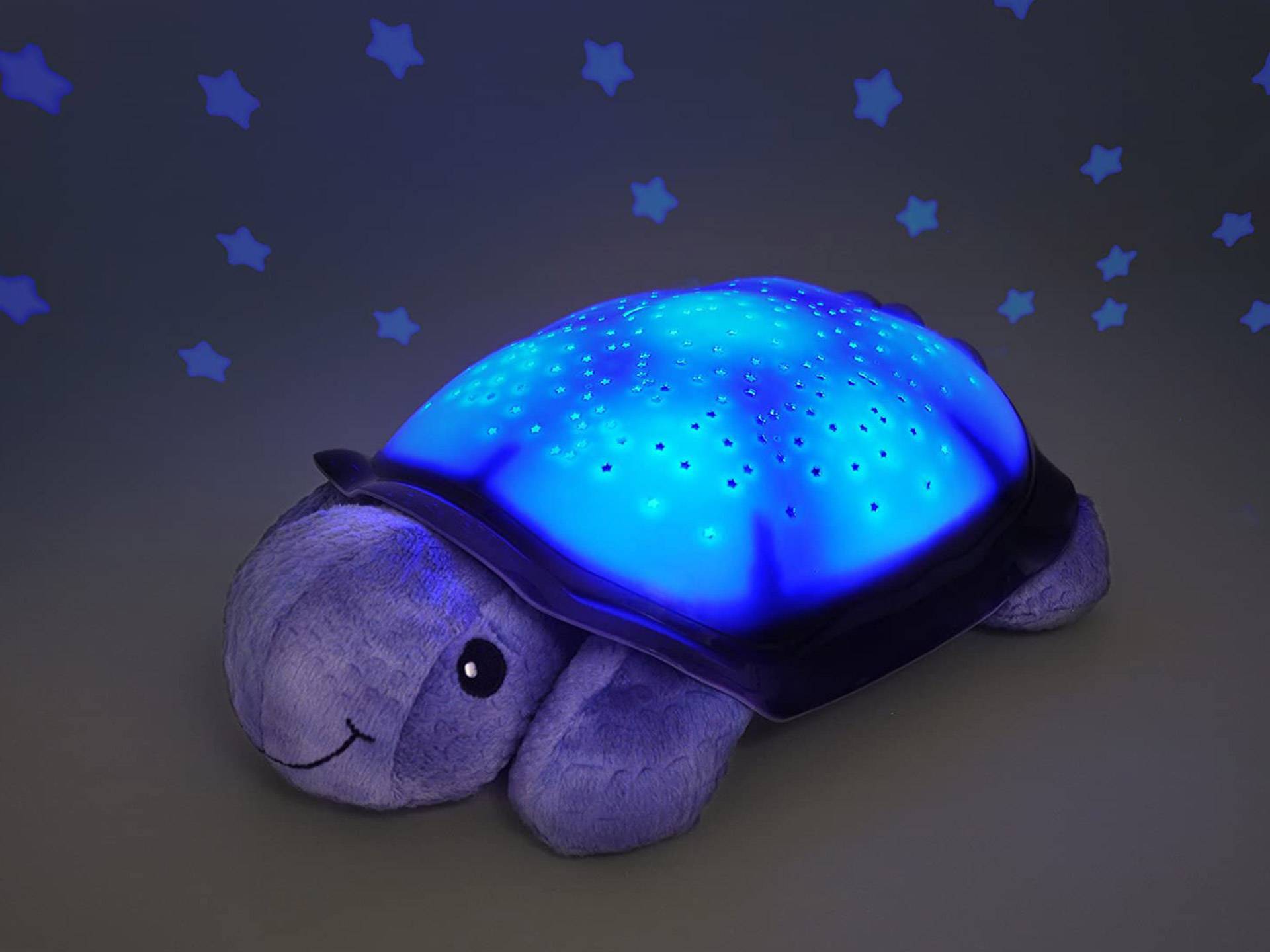 Veilleuse tortue bleue ciel étoilé septième